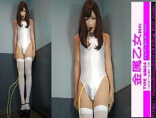 フィメールマスク動画50 白 レオタード02挿入 Kigurumi Female Mask50 White Leotard 02Insert