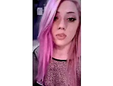 Pink Hair Hottie Fucks Her Asshole