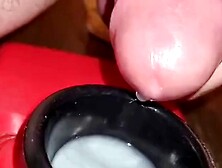 Extreme Closeup Huge Thick Load Of Cum Edged Out Into Cup And Swallowed