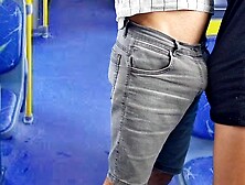 Pervert humps chick on public transport!