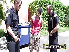 Gay Cops Bang Criminal In An Alley