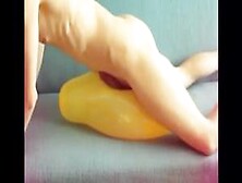 Yellow Balloon Humping Cum