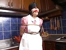 Japanese wife gets tied up and blind folded.
