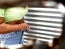 Beach skanks changing clothes in the dressing room