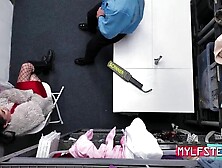 Security Guard Catches a Shoplifting Stripper