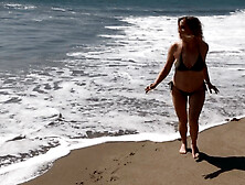 Beach Babe Picks Up Stud With A Big Dick