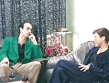 Excellent German woman loves cum all over her natural boobies