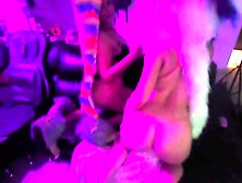 Sex party casting.  Favourable stud gets sucked and drilled by two hentai latinas