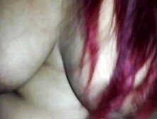 Pov His Busty Jerks Off Until He Gets A Lot Of Cum,  Fills Her Hands With Milk