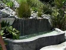 Michelle Lay and Tori Black outdoor lesbian scenes then bathroom lesbian scenes also