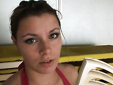 Sexy lifeguard fucked in the toilet