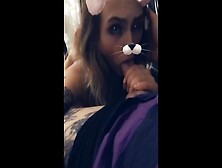 Step Sister Make Deepthroat Blowjob/ Snapchat