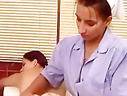Nurse gets an enema