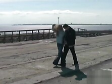 Curly Haired Sasha Hitch Hikes, Gets Picked Up & Anal Fucked