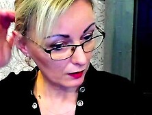 German amateur MILF LUXvanessa teasing her fans on solo homemade webcam show