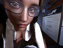 Attractive Sex With A Secretary L 3D Animation Cartoon