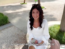 Public Agent Pickup - Angel Assents to Cumwalk for a Fresh iPhone