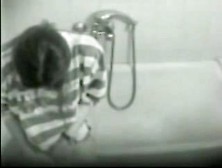 My girlfriend masturbating in bathroom