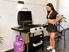 Bigass Horny Colombian Tease the Handy Fiance Until Get Hard Rammed Danyel Mast,  Lorena Doll