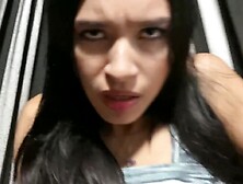 Outdoor booty slam on the balcony.  A passerby looks at us!