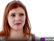 Stepsisters bribe lewd stepbrothers with their assholes