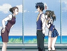 Anime schoolgirl is fucked to the balls by a naughty professor