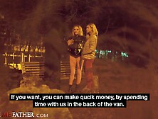 Forgive Me Father - Wild eager gals acquiesce to hardcore anal sex trio for money