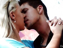 California Girl Gives A Blow Before Getting A Hearty Banging From Behind.