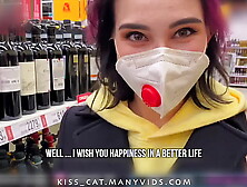 Real Risky Sex in Hubby's Toilet - Public Agent PickUp Student in Walmart to Quick Fuck / Kisscat