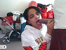 SUPREME HAWT NICE-LOOKING QUEEN GIVE LARGE WANG FELLATIO-JOB TO BROWN RAMROD