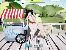 Futanari sex with huge cock uses every hole of busty blonde (Fuckerman Suset Bitch #6) - Jazziuu