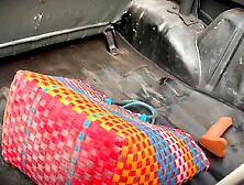 A Colombian peasant is picked up by a dude who undresses her bare in a pineapple plantation to screw her