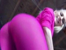 Skinny Blonde Fitness Teen Fuck In Her Sport Leggings