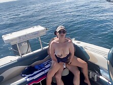 Girl In Bikini Fucks On Boat In Public And Gets Creampied