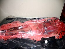 Mar 2 2023 - Vacpacked In My Long Red Raincoat Under My Pvc Apro