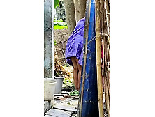 fine Sonakshi bhabhi bathing nude outdoors