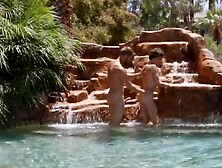 Johnny Ford And His Buddy Are Having Raw Sex By The Pool