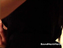 Big Ass Lesbian Maid Masturbates While Slave Gets Whipped