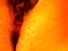 Italian bitch shows you her gigantic hairy vagina in the bathroom to be adored!