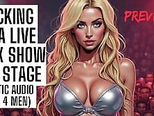 Screwed on Stage in a Sex Show - Audio Porn