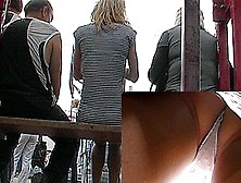 Jaw-Dropping View Of Belt Upskirt