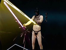 Beat Saber 1 Part 2Of4 More Panties And Swimsuit Mixed Vr