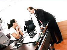 Defrancesca Gallardo Is A Wonderful Secretary Being Slammed In The Booty Deep