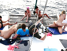 Summer Ride! Friends Fucking On A Yacht Living Their Best Life
