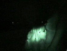 Blonde Sucks Big Dick In The Dark,  Is Caught On Night Vision Camera