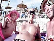 German 19 Yo Anal Pick Up At Beach For Three-Way Ffm