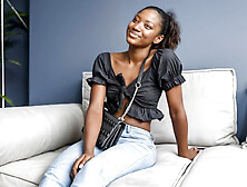 Cute 18yo Ebony Latina Pussy Banged Raw In Fake Modeling Audition