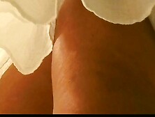 Bare pussy,  full boobs updress