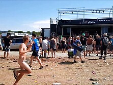 Guy Streaks At Festival