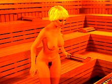 The Glamorous Game - Part Three - Sauna Masturbate Show By Loveskysan